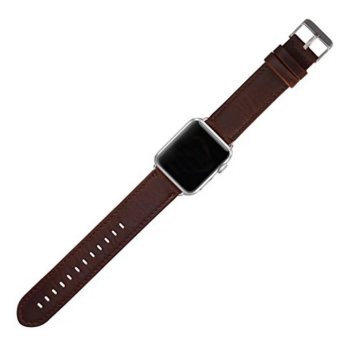 Apple Watch Band Series 1 Series 2,Premium Vintage Genuine LeatherWrist Strap Replacment With Classic Stainless Steel BuckleClasp,Crazy Horse Style For Iwatch,42mm - Intl June 2018 - 3 Apple Watch Band Series 1 Series 2,Premium Vintage Genuine LeatherWrist Strap Replacment with Classic Stainless Steel BuckleClasp,Crazy Horse Style for iwatch,42mm - intl - 3