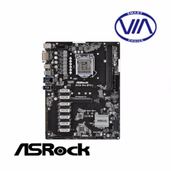 ASRock H110 Pro BTC+ 13 PCIe Cryptocoin Mining ATX Motherboard June 2018 - 2 ASRock H110 Pro BTC+ 13 PCIe Cryptocoin Mining ATX Motherboard - 2