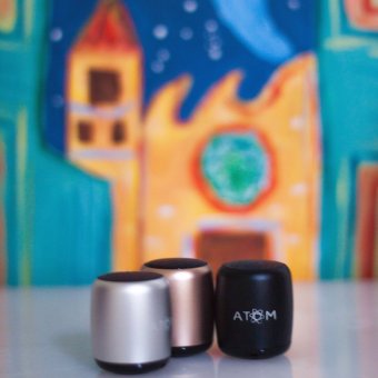 Atom Micro Portable Bluetooth Speaker (Silver) June 2018 - 2 Atom Micro Portable Bluetooth Speaker (Silver) - 2