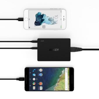 Aukey 6-Port Charging Station With Quick Charge 3.0 - Black June 2018 - 3 Aukey 6-Port Charging Station with Quick Charge 3.0 - Black - 3
