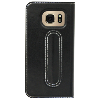 Bavin Leather Flip Cover Case For Samsung S7 (Black) June 2018 - 2 Bavin Leather Flip Cover Case for Samsung S7 (Black) - 2
