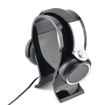 Black Acrylic Headphone Display Stand Holder Rack Earphone Headset Hanger - Intl June 2018 - 2 Black Acrylic Headphone Display Stand Holder Rack Earphone Headset Hanger - intl - 2