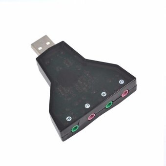 Black Hot Sale External 7.1 Channel USB Stereo Audio 3D Sound CardAdapter Microphone Headset Jack For Laptop PC - Intl June 2018 - 3 Black Hot Sale External 7.1 Channel USB Stereo Audio 3D Sound CardAdapter Microphone Headset Jack for Laptop PC - intl - 3