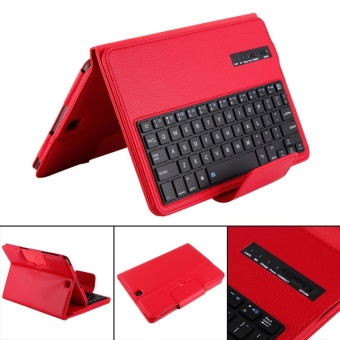 Bluetooth Keyboard Leather Case + Stand For Samsung Galaxy Tab S2T810/Tab(Red) - Intl June 2018 - 3 Bluetooth Keyboard Leather Case + Stand for Samsung Galaxy Tab S2T810/Tab(Red) - intl - 3