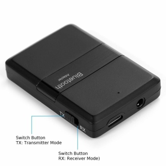 Bluetooth Transmitter And Receiver All In 1, Wireless PortableAudio Adapter(aptX Low Latency,Pair 2 At Once, For Home/Car SoundSystem) - Intl June 2018 - 3 Bluetooth Transmitter and Receiver All in 1, Wireless PortableAudio Adapter(aptX Low Latency,Pair 2 At Once, for Home/Car SoundSystem) - intl - 3