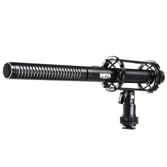 BOYA BY-PVM1000 Condenser Microphone 3-pin XLR Output On DSLR Camera (Black) June 2018 - 2 BOYA BY-PVM1000 Condenser Microphone 3-pin XLR Output on DSLR Camera (Black) - 2