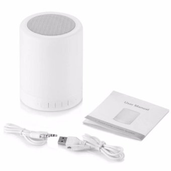 BT-1035 Wireless Bluetooth Speaker With Smart Touch LED Lamp(White) June 2018 - 2 BT-1035 Wireless Bluetooth Speaker with Smart Touch LED Lamp(White) - 2