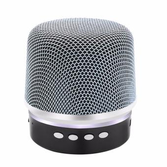 BY1030 Microphone Shape Music Bluetooth Changing Color Speaker With Subwoofer Loudspeaker (Silver) April 2018 - 3 BY1030 Microphone Shape Music Bluetooth Changing Color Speaker With Subwoofer Loudspeaker (Silver) - 3