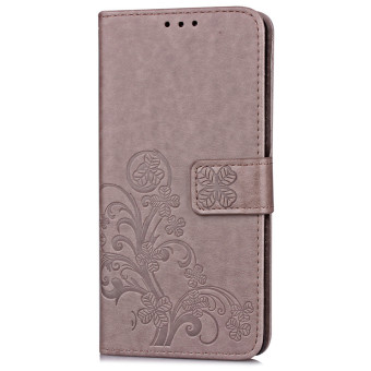 BYT Flower Debossed Leather Flip Cover Case For Sony Xperia XA(Grey) June 2018 - 2 BYT Flower Debossed Leather Flip Cover Case for Sony Xperia XA(Grey) - 2