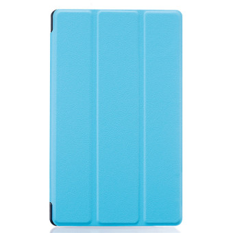 BYT KST Pattern Solid Color Tablet Leather Flip Cover Case WithStand Function For Lenovo Tab 3 7 Essential TB-710F/I (Light Blue) June 2018 - 2 BYT KST Pattern Solid Color Tablet Leather Flip Cover Case withStand Function for Lenovo Tab 3 7 Essential TB-710F/I (Light Blue) - 2