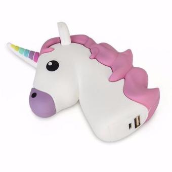 Cartoon Mobile Power Supply Unicorn 8800 MAh Power Bank (White) June 2018 - 2 Cartoon Mobile Power Supply Unicorn 8800 mAh Power Bank (White) - 2