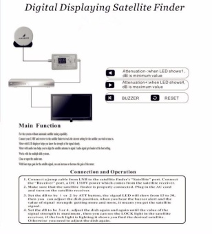 Digital Satellite Finder Sat Finder Meter FTA DIRECTV SignalPointer Satellite TV Receiver Tool For SatLink Sat Dish - Intl June 2018 - 5 Digital Satellite Finder sat finder Meter FTA DIRECTV SignalPointer Satellite TV Receiver Tool for SatLink Sat Dish - intl - 5