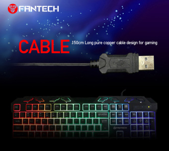 Fantech K-10 USB Colorful Backlight / Water Resistant GamingKeyboard (Black) July 2018 - 2 Fantech K-10 USB Colorful Backlight / Water Resistant GamingKeyboard (Black) - 2