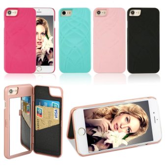 Fashion Lady Mirror Wallet Case For Iphone 6 6s Leather Flip MakeupMirror Phone Cases Card Slot Holder Stand - Intl June 2018 - 4 Fashion Lady Mirror Wallet Case For iphone 6 6s Leather Flip MakeupMirror Phone Cases Card Slot Holder Stand - intl - 4