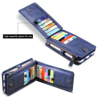 Floveme Wallet Pouch Case With Card Slot For Apple IPhone 7 Plus(Blue) June 2018 - 2 floveme Wallet Pouch Case with Card Slot For Apple iPhone 7 Plus(Blue) - 2
