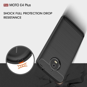 For Motorola Moto E4 Plus Carbon Fiber Brushed Texture Slim TPU Back Case (Navy) - Intl June 2018 - 5 For Motorola Moto E4 Plus Carbon Fiber Brushed Texture Slim TPU Back Case (Navy) - intl - 5