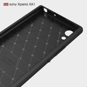 For Sony Xperia XA1 Carbon Fiber Brushed Texture Slim TPU Back Case (Black) - Intl April 2018 - 2 For Sony Xperia XA1 Carbon Fiber Brushed Texture Slim TPU Back Case (Black) - intl - 2