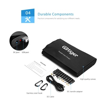 GBtiger 40W Dual Outputs Portable Sunpower Solar Charger Panel Water Resistant Folding Bag - Intl May 2018 - 4 GBtiger 40W Dual Outputs Portable Sunpower Solar Charger Panel Water Resistant Folding Bag - intl - 4