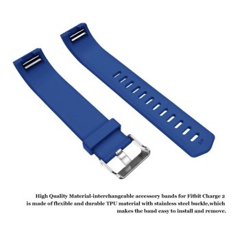 Hanlesi Fitbit Charge 2 Band, Diamond Pattern Soft TPU Durable Adjustable Replacement Sport Strap Band For Fitbit Charge 2 Smart Watch Heart Rate Fitness Wristband - Intl April 2018 - 4 Hanlesi Fitbit Charge 2 Band, Diamond Pattern Soft TPU Durable Adjustable Replacement Sport Strap Band for Fitbit Charge 2 Smart watch Heart Rate Fitness Wristband - intl - 4