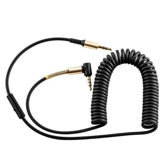 HOCO 2m In-line Control 3.5mm Male To Male Auxiliary Audio CableCoiled With Mic For AUX Devices(Black) June 2018 - 2 HOCO 2m In-line Control 3.5mm Male to Male Auxiliary Audio CableCoiled With Mic for AUX Devices(Black) - 2