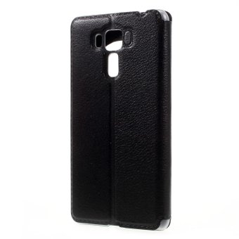 Hollow View Window Leather Case For Asus Zenfone 3 Laser ZC551KL - Black - Intl June 2018 - 5 Hollow View Window Leather Case for Asus Zenfone 3 Laser ZC551KL - Black - intl - 5
