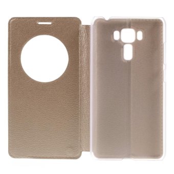Hollow View Window Leather Stand Cover For Asus Zenfone 3 Laser ZC551KL - Gold - Intl May 2018 - 3 Hollow View Window Leather Stand Cover for Asus Zenfone 3 Laser ZC551KL - Gold - intl - 3