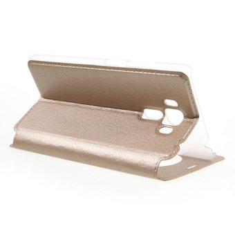 Hollow View Window Leather Stand Cover For Asus Zenfone 3 Laser ZC551KL - Gold - Intl May 2018 - 5 Hollow View Window Leather Stand Cover for Asus Zenfone 3 Laser ZC551KL - Gold - intl - 5