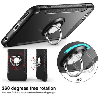 Hybrid Armor Case For Xiaomi Redmi 4X Anti-slip Carbon Fiber TPU +PC Back Cover With Ring Grip/Stand Holder Gold - Intl June 2018 - 3 Hybrid Armor Case For Xiaomi Redmi 4X Anti-slip Carbon Fiber TPU +PC Back Cover with Ring Grip/Stand Holder Gold - intl - 3