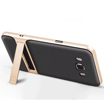 Hybrid TPU + PC Bumper Case For Samsung Galaxy J7 (2016) J710 DualLayer Anti-Scratch Kickstand Protective Cover Gold April 2018 - 2 Hybrid TPU + PC Bumper Case For Samsung Galaxy J7 (2016) J710 DualLayer Anti-Scratch Kickstand Protective Cover Gold - 2