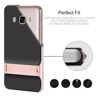 Hybrid TPU + PC Bumper Case For Samsung Galaxy J7 (2016) J710 DualLayer Anti-Scratch Kickstand Protective Cover Gold April 2018 - 3 Hybrid TPU + PC Bumper Case For Samsung Galaxy J7 (2016) J710 DualLayer Anti-Scratch Kickstand Protective Cover Gold - 3