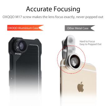 IPhone 7 Camera Lens Kit, OXOQO 3 In 1 202? Fisheye Lens + 18XMacro Lens + Wide Angle Lens With Dustproof Shockproof AluminumCase, Separate Screen Protector Included(Black) - Intl June 2018 - 2 IPhone 7 Camera Lens Kit, OXOQO 3 In 1 202? Fisheye Lens + 18XMacro Lens + Wide Angle Lens With Dustproof Shockproof AluminumCase, Separate Screen Protector Included(Black) - intl - 2
