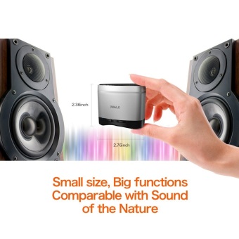IWALK Sound Angle Mini Passive Bass Portable Bluetooth Speaker WithMic And Remote, Long Distance APT-X Bluetooth Speaker With 6-HourPlaytime , 3.5mm Aux Input And Micro SD TF Card Support (Silver) April 2018 - 2 iWALK Sound Angle Mini Passive Bass Portable Bluetooth Speaker withMic and Remote, Long Distance APT-X Bluetooth Speaker with 6-HourPlaytime , 3.5mm Aux Input and Micro SD TF Card Support (Silver) - 2
