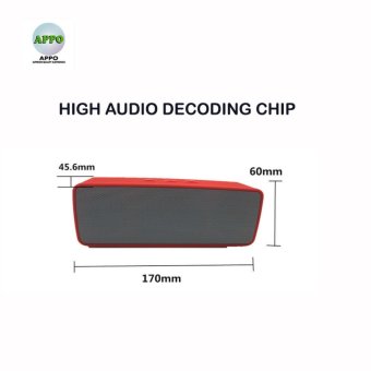 JC170 Wireless Bluetooth Speaker USB Flash FM Radio Stereo SuperBass MP3 Player(RED) June 2018 - 3 JC170 Wireless Bluetooth Speaker USB Flash FM Radio Stereo SuperBass MP3 Player(RED) - 3