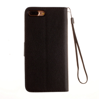 Leather Case Flip Stand Card Slots Cover For IPhone 7 Plus (Black) - Intl June 2018 - 3 Leather Case Flip Stand Card Slots Cover For iPhone 7 Plus (Black) - intl - 3