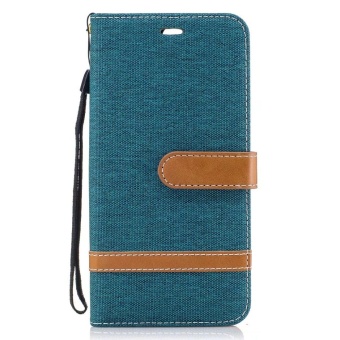 Magnetic Flip Canvas PU Leather Luxury Wallet Case For Huawei P10Plus Phone Cover Coque (Navy Blue) - Intl June 2018 - 2 Magnetic Flip Canvas PU Leather Luxury Wallet Case for Huawei P10Plus Phone Cover Coque (Navy Blue) - intl - 2