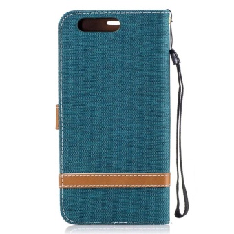 Magnetic Flip Canvas PU Leather Luxury Wallet Case For Huawei P10Plus Phone Cover Coque (Navy Blue) - Intl June 2018 - 3 Magnetic Flip Canvas PU Leather Luxury Wallet Case for Huawei P10Plus Phone Cover Coque (Navy Blue) - intl - 3