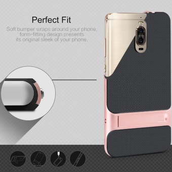 Mate 9 Pro ,MOONCASE Dual Layer Hybrid Anti-Scratch TPU +PC Bumper Frame Kickstand Protective Case Cover For Huawei Mate 9 Pro Black July 2018 - 3 Mate 9 Pro ,MOONCASE Dual Layer Hybrid Anti-Scratch TPU +PC Bumper Frame Kickstand Protective Case Cover for Huawei Mate 9 Pro Black - 3