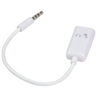 MENGS(R) 3.5mm Jack Splitter For Headphone And Microphone AudioConverter Adapter Cable June 2018 - 4 MENGS(R) 3.5mm Jack splitter for Headphone and Microphone AudioConverter Adapter Cable - 4