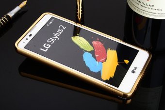 Metal Frame Mirror Back Cover Case For LG Stylus2 Plus (Gold) -intl June 2018 - 3 Metal Frame Mirror Back Cover Case For LG Stylus2 Plus (Gold) -intl - 3