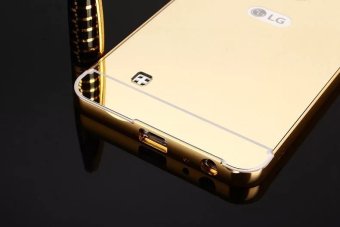 Metal Frame Mirror Back Cover Case For LG Stylus2 Plus (Gold) -intl June 2018 - 5 Metal Frame Mirror Back Cover Case For LG Stylus2 Plus (Gold) -intl - 5