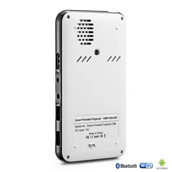 Meval Hot Sale Portable Mini LED DLP Projector Wireless Bluetooth Android System Full HD Home Theater For IPhone 1G/8G S6(White) June 2018 - 3 Meval Hot Sale Portable Mini LED DLP Projector Wireless Bluetooth Android System Full HD Home Theater For iPhone 1G/8G S6(White) - 3