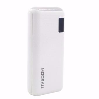 MODEALL M-033 20000mah LCD Display Dual Port PowerBank WithFlashlight (White) With Free 102cm 2 In 1 Safe Charger Speed &Data Cable For IPhone And Android (White) June 2018 - 2 MODEALL M-033 20000mah LCD Display Dual Port PowerBank withFlashlight (White) With Free 102cm 2 in 1 Safe Charger Speed &Data Cable for iPhone and Android (White) - 2