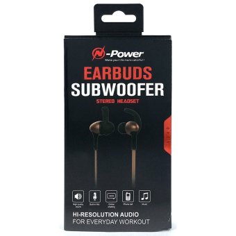 N-Power NP-E95 109.7dB Earbuds Subwoofer Stereo Headset For AppleiPhone IPad IPod Samsung Galaxy LG Xperia Lenovo Xiaomi (Black) June 2018 - 3 N-Power NP-E95 109.7dB Earbuds Subwoofer Stereo Headset for AppleiPhone iPad iPod Samsung Galaxy LG Xperia Lenovo Xiaomi (Black) - 3
