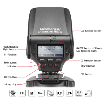 Neewer MK320 TTL LCD Display Speedlite For Sony May 2018 - 4 Neewer MK320 TTL LCD Display Speedlite for Sony - 4