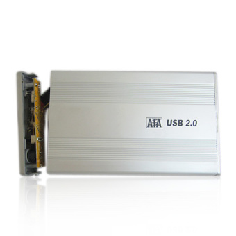 New 3.5 Inch Silver USB 2.0 SATA External HDD HD Hard DriveEnclosure Case June 2018 - 2 New 3.5 inch Silver USB 2.0 SATA External HDD HD Hard DriveEnclosure Case - 2