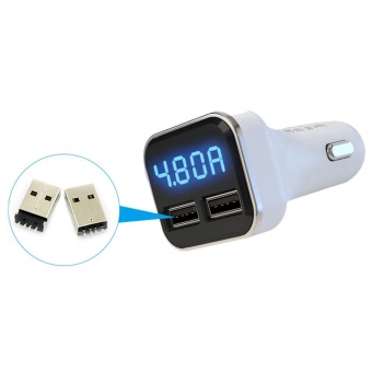 New Dual USB Car Cigarette Charger With LED Display Volt Amp Meter DC 4.8A 5V - Intl April 2018 - 4 New Dual USB Car Cigarette Charger with LED Display Volt Amp Meter DC 4.8A 5V - intl - 4