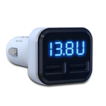 New Dual USB Car Cigarette Charger With LED Display Volt Amp Meter DC 4.8A 5V - Intl April 2018 - 2 New Dual USB Car Cigarette Charger with LED Display Volt Amp Meter DC 4.8A 5V - intl - 2
