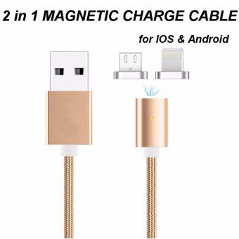 Nylon 2 In 1 Magnetic Cable 1M For Lightning Adapter Sync Wire DataCable Fast Charging Both For Android Ios June 2018 - 3 Nylon 2 in 1 Magnetic Cable 1M For Lightning Adapter Sync Wire DataCable Fast Charging Both For Android ios - 3