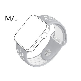 Ontube For Apple Watch Band Nike+ Series 1 Series 2, Soft Silicone Sport Bracelet Replacement Strap For Iwatch Band M/L Size 42mm - Intl June 2018 - 3 Ontube For Apple Watch Band Nike+ Series 1 Series 2, Soft Silicone Sport Bracelet Replacement Strap for iwatch band M/L Size 42mm - intl - 3