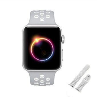 Ontube For Apple Watch Band Nike+ Series 1 Series 2, Soft Silicone Sport Bracelet Replacement Strap For Iwatch Band M/L Size 42mm - Intl June 2018 - 5 Ontube For Apple Watch Band Nike+ Series 1 Series 2, Soft Silicone Sport Bracelet Replacement Strap for iwatch band M/L Size 42mm - intl - 5
